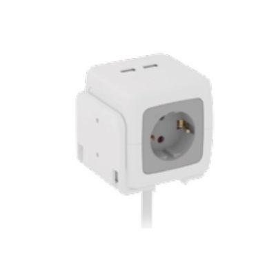 ΠΟΛΥΠΡΙΖΟ ΚΥΒΟΣ 4 ΘΕΣΕΩΝ + 2USB  - 607070  - BULLE