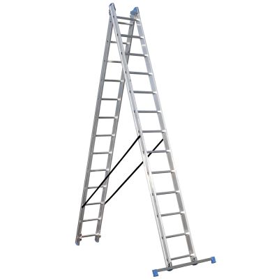 ΣΚΑΛΑ ΑΛΟΥΜΙΝΙΟΥ ΔΙΠΛΗ ΕΠΕΚΤΕΙΝΟΜΕΝΗ PROFESSIONAL 2x9 ΣΚΑΛΙΑ - 631183 - BULLE