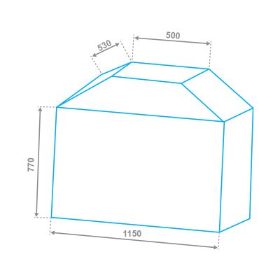 ΠΡΟΣΤΑΤΕΥΤΙΚΟ ΚΑΛΥΜΜΑ |BBQ 2 ΕΣΤΙΩΝ | 661391 - UNIMAC