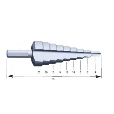 ΤΡΥΠΑΝΙ ΚΩΝΙΚΟ ΜΕΤΡΙΚΟ HSS BULLE  4-20mm