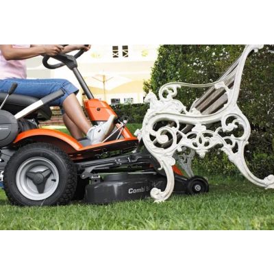 ΧΛΟΟΚΟΠΤΙΚΟ RIDER 214C - HUSQVARNA + ΔΩΡΟ + ΦΥΣΗΤΗΡΑΣ ΜΠΑΤΑΡΙΑΣ HUSQVARNA 122iB [Mε Μπαταρία 40-B140 & Φορτιστή 40-C80]