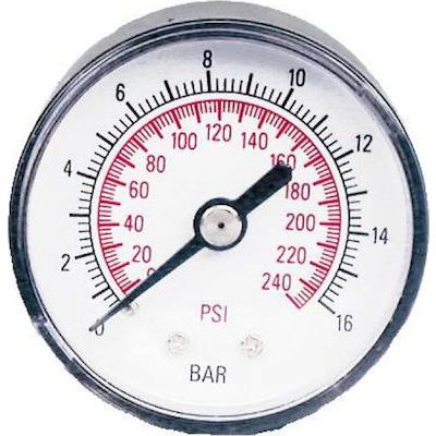 Μανόμετρο Αεροσυμπιεστών & Ρυθμιστών 1/8 Φ40 - 43110 - UNIMAC