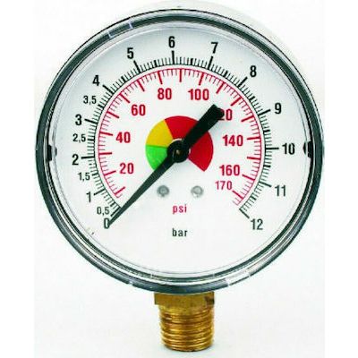 Μανόμετρο Αερόμετρων 1/4 Φ63ΜΜ - 21120 - UNIMAC