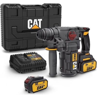 CAT DX21 Κρουστικό Σκαπτικό  Μπαταρίας 18V 2x4Ah SDS Plus