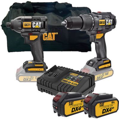 ΣΕΤ ΕΡΓΑΛΕΙΩΝ CAT COMBO 1 DX12B+DX71B+DXB4+DXC4